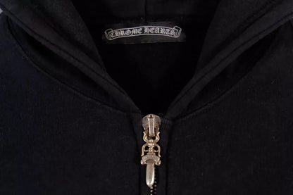 Chrome Hearts Cross-Zip Hoodie Jacket