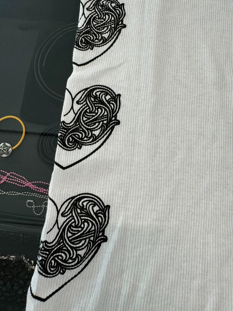 Chrome Hearts White Vine Heart Tank Top-yf