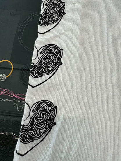 Chrome Hearts White Vine Heart Tank Top-yf