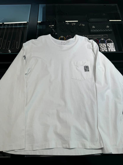 Chrome Hearts White Embroidered Long Sleeve-yf
