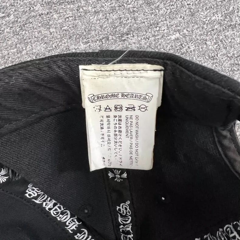 Chrome Hearts Baseball Cap in Black Color