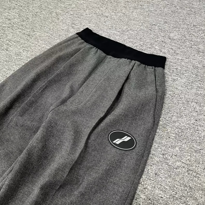 We11done High Waist Wide Leg Wool Pants