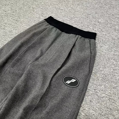 We11done High Waist Wide Leg Wool Pants