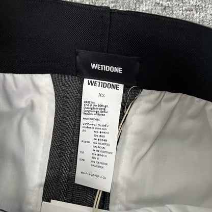 We11done High Waist Wide Leg Wool Pants