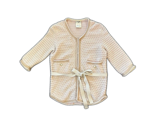 Chanel Double Layer Cashmere Knit Coat