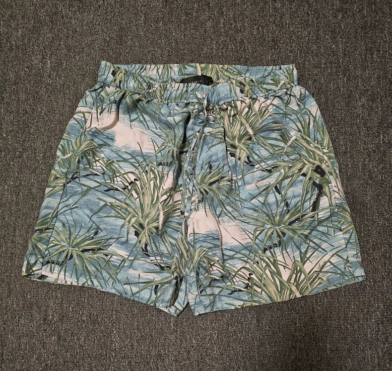 Amiri Silk Floral Print Shorts-yf