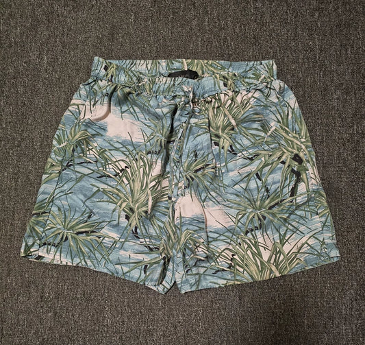 Amiri Silk Floral Print Shorts-yf