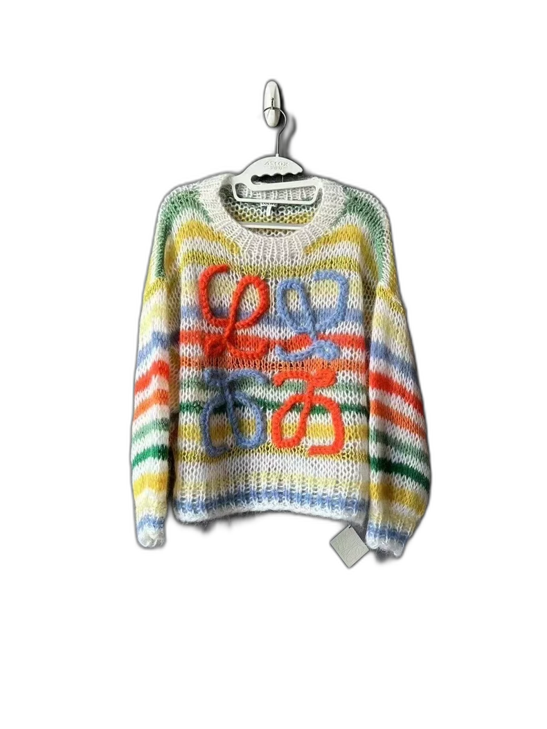 Loewe Rainbow Striped Mohair Sweater