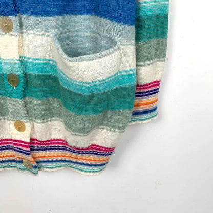 Loewe Colorful Striped V-Neck Cardigan