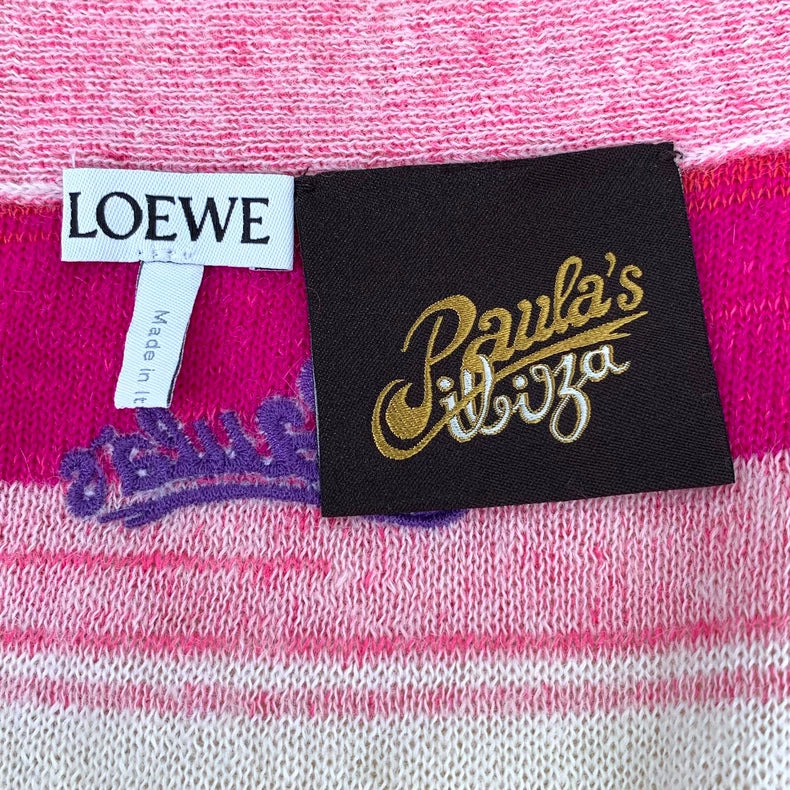 Loewe Colorful Striped V-Neck Cardigan