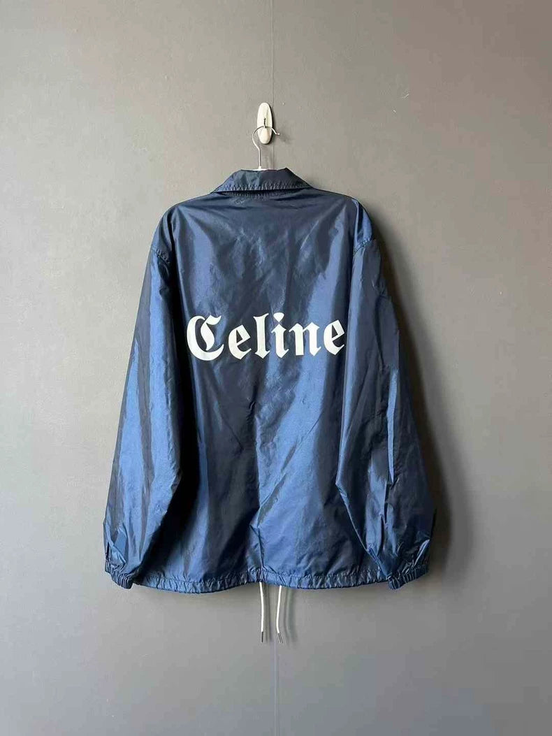 Celine Nylon Jacket in Navy Color