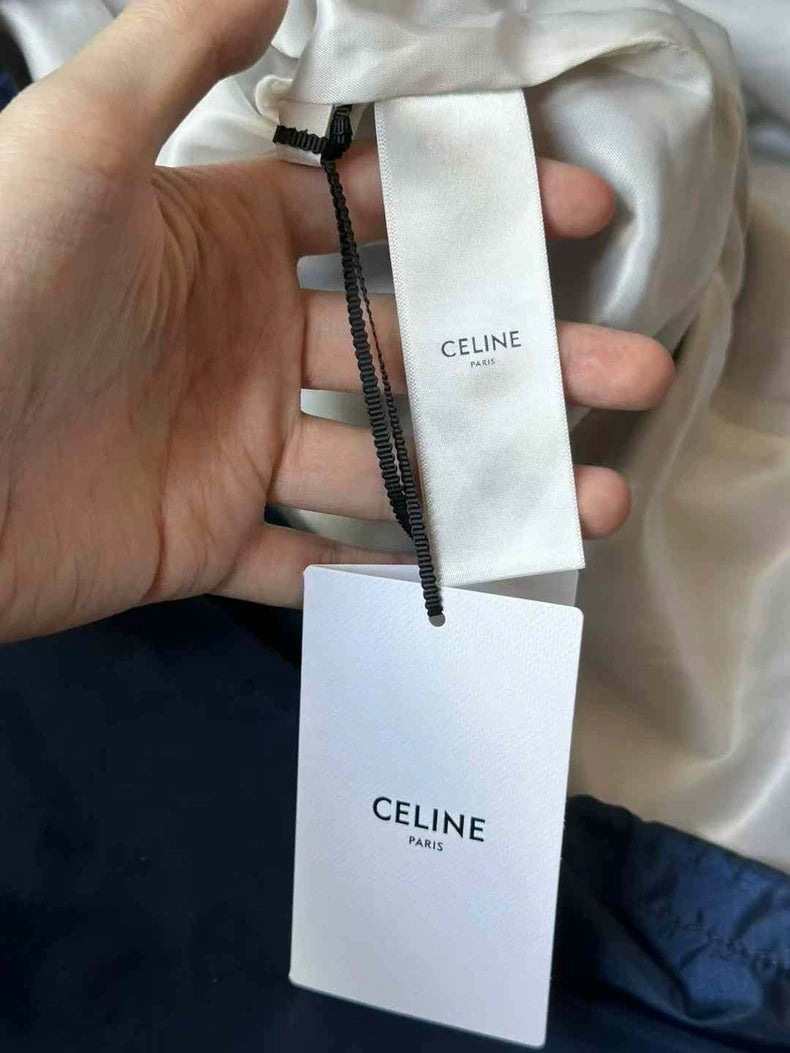Celine Nylon Jacket in Navy Color