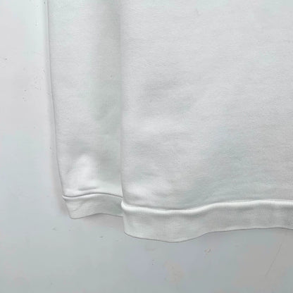 Gucci White Logo Print Long Sleeve Sweatshirt