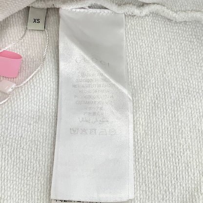 Gucci White Logo Print Long Sleeve Sweatshirt