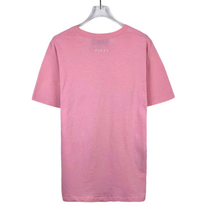 Pink Floral Print Gucci T-Shirt