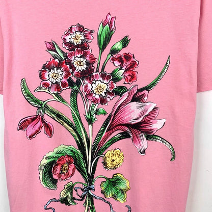 Pink Floral Print Gucci T-Shirt