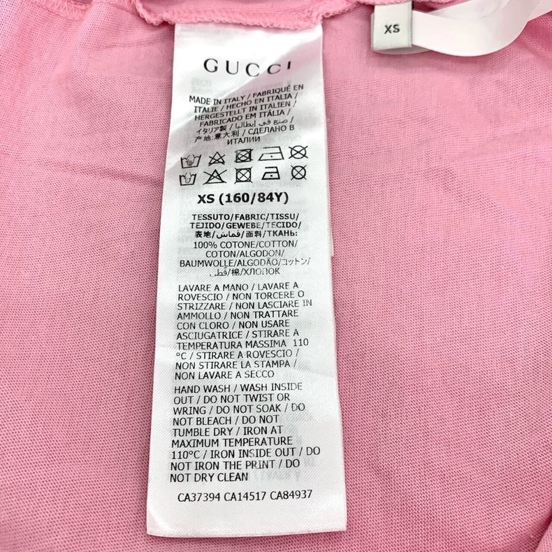 Pink Floral Print Gucci T-Shirt