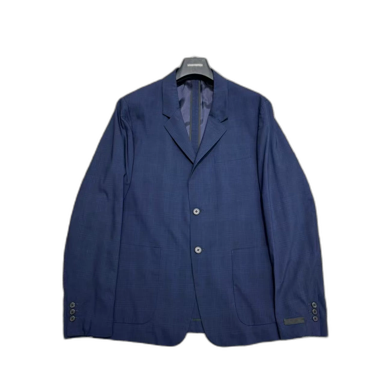 Blue Striped Prada Suit Jacket-zp