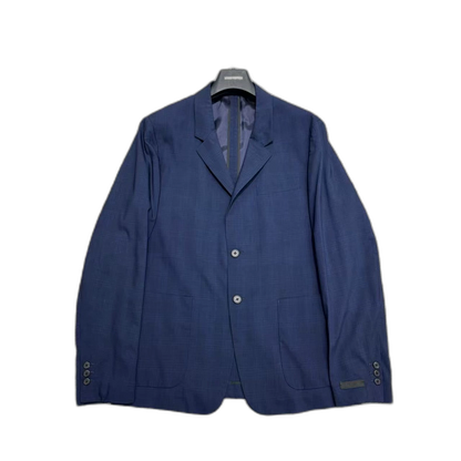 Blue Striped Prada Suit Jacket-zp