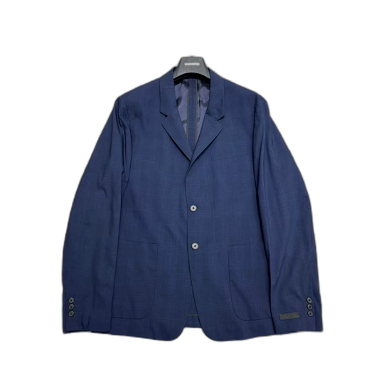 Blue Striped Prada Suit Jacket-zp