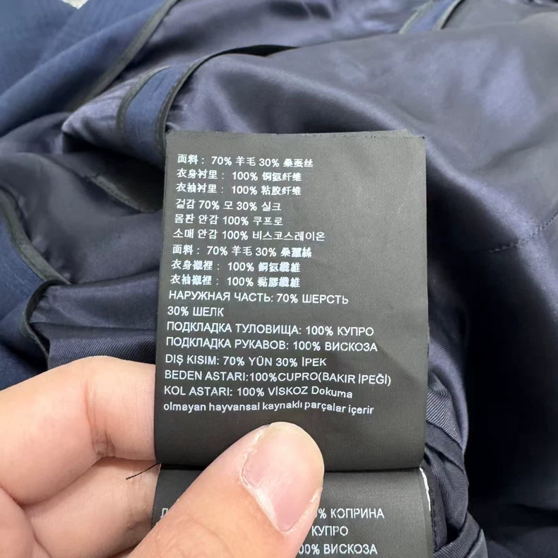 Blue Striped Prada Suit Jacket-zp