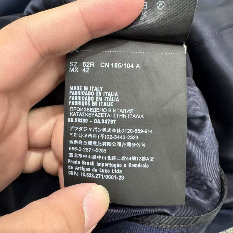 Blue Striped Prada Suit Jacket-zp