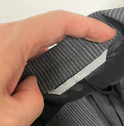 Dior Gray Zip-Front Single Breasted Jacket