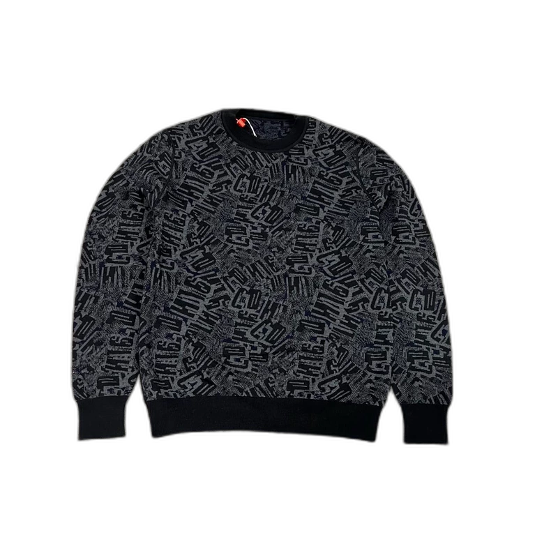 Dior Knit Sweater with Allover Logo Print