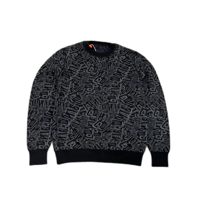Dior Knit Sweater with Allover Logo Print