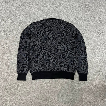 Dior Knit Sweater with Allover Logo Print