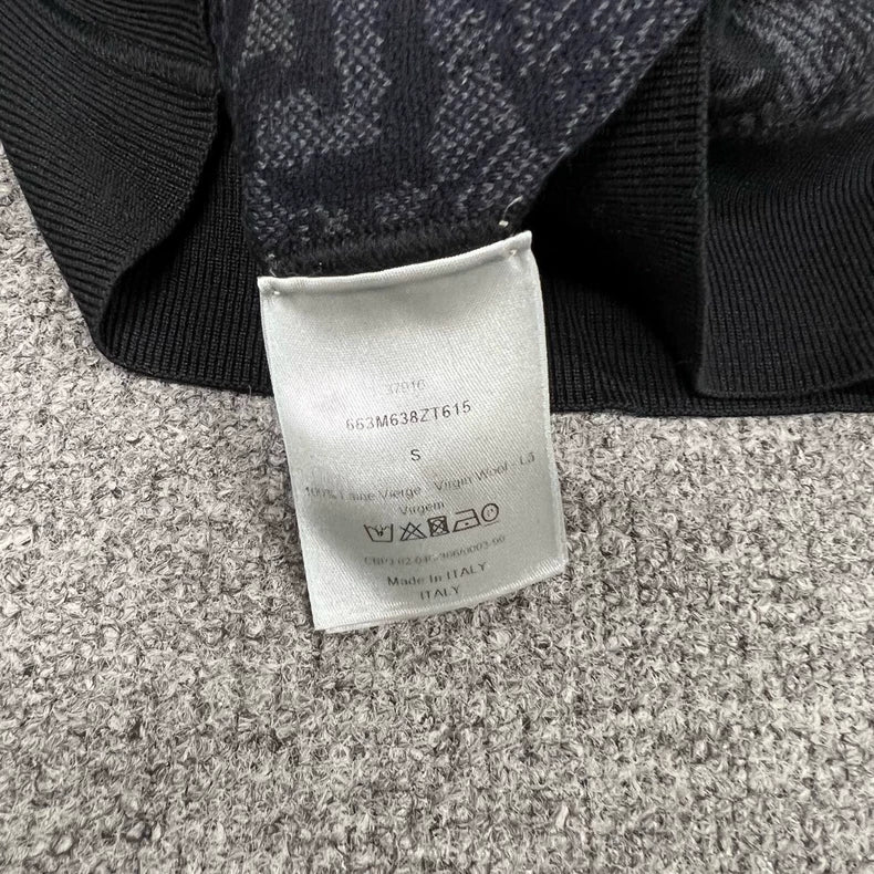 Dior Knit Sweater with Allover Logo Print