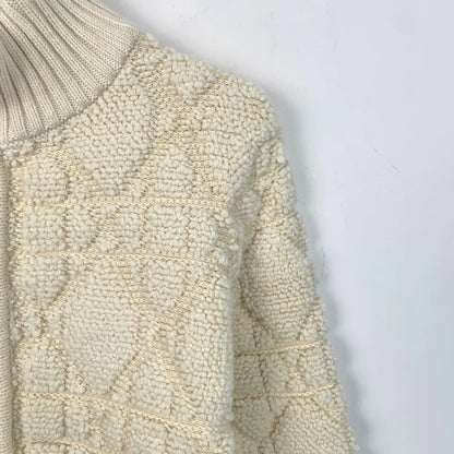 Christian Dior Beige Wool Zip Jacket