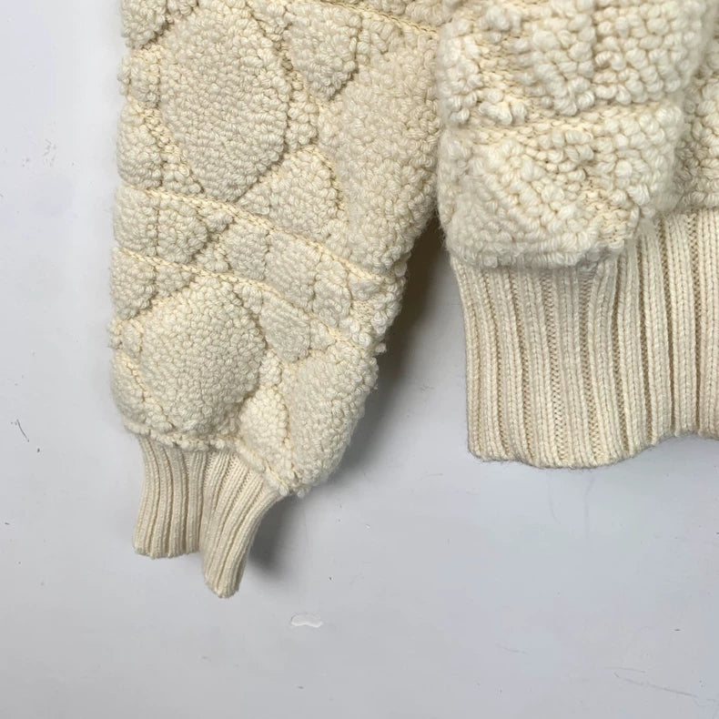 Christian Dior Beige Wool Zip Jacket