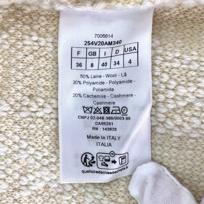 Christian Dior Beige Wool Zip Jacket