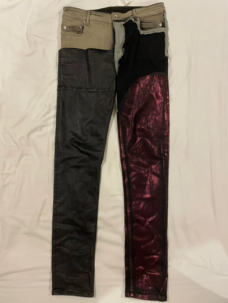 Rick Owens Tyrone Cherrycollage Jeans