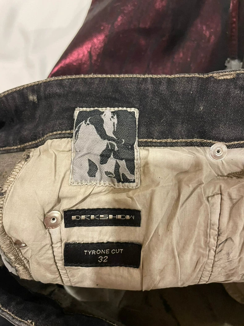 Rick Owens Tyrone Cherrycollage Jeans