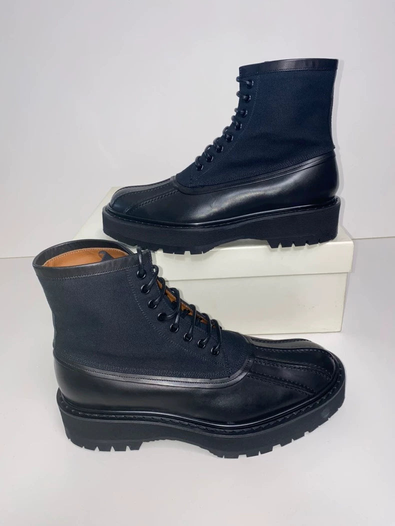 Givenchy Men’s Thick Sole Lace-Up Boots-zp