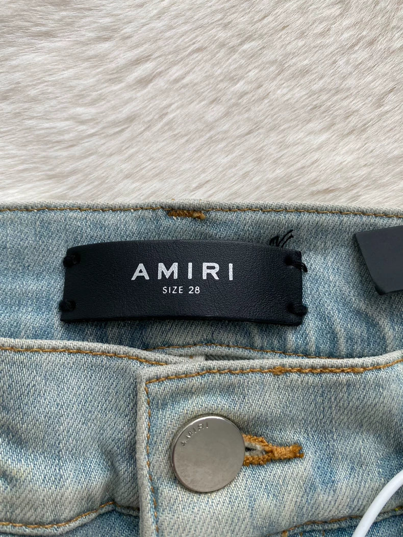 Amiri Fluorescent Side Stripe Jeans