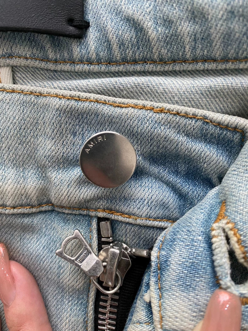 Amiri Fluorescent Side Stripe Jeans