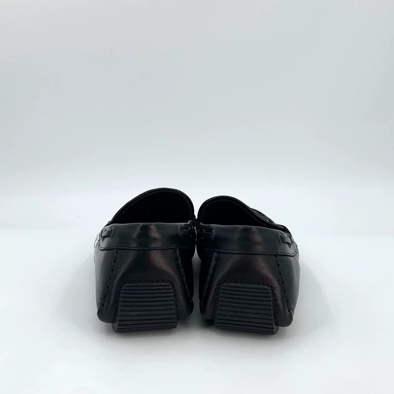 Bottega Veneta Black Woven Loafers Shoes