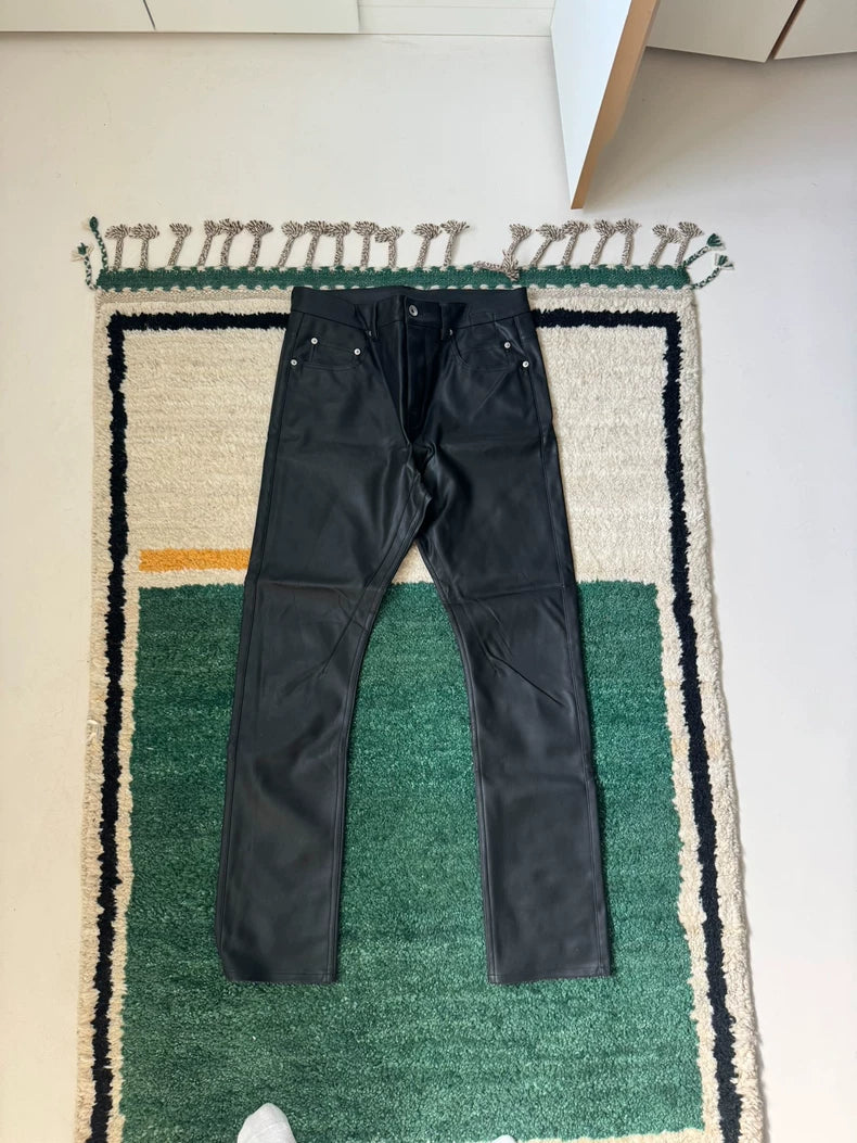 Rick Owens DRKSHDW Detroit Cut Faux Leather Pants