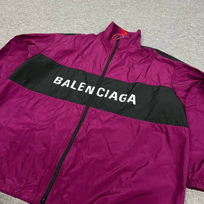 Balenciaga Color Block Logo Jacket