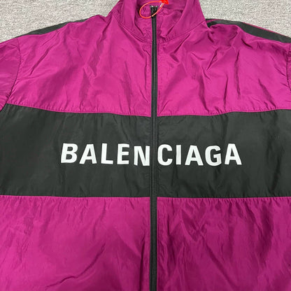 Balenciaga Color Block Logo Jacket