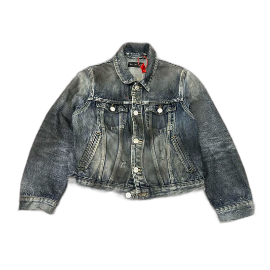 Balenciaga Denim Jacket With Mud Dyed Effect
