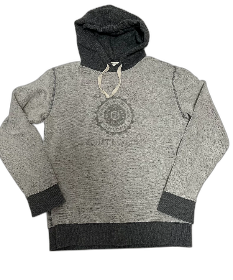 Saint Laurent Grey Hoodie Size L