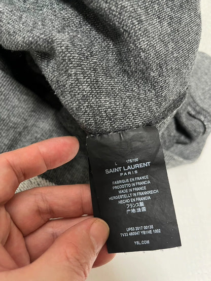 Saint Laurent Grey Hoodie Size L