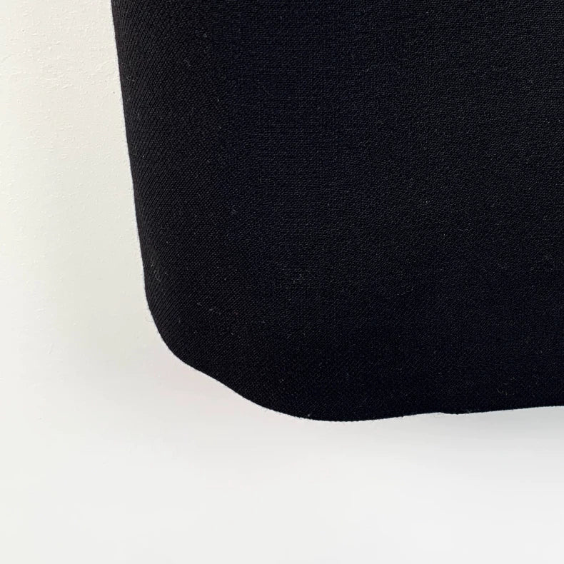 Prada Black Wool Lapel Long Sleeve Coat