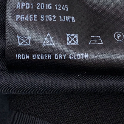 Prada Black Wool Lapel Long Sleeve Coat