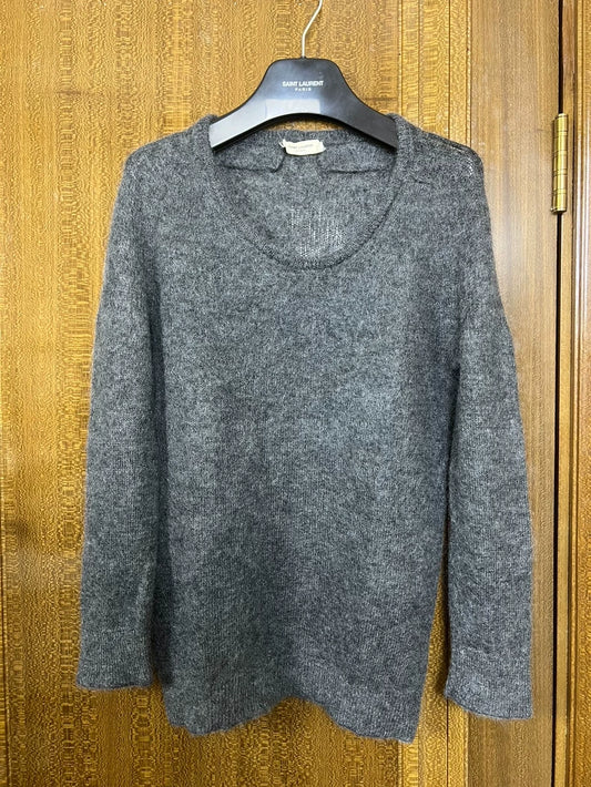 Saint Laurent Grey Wool Sweater Size XS
