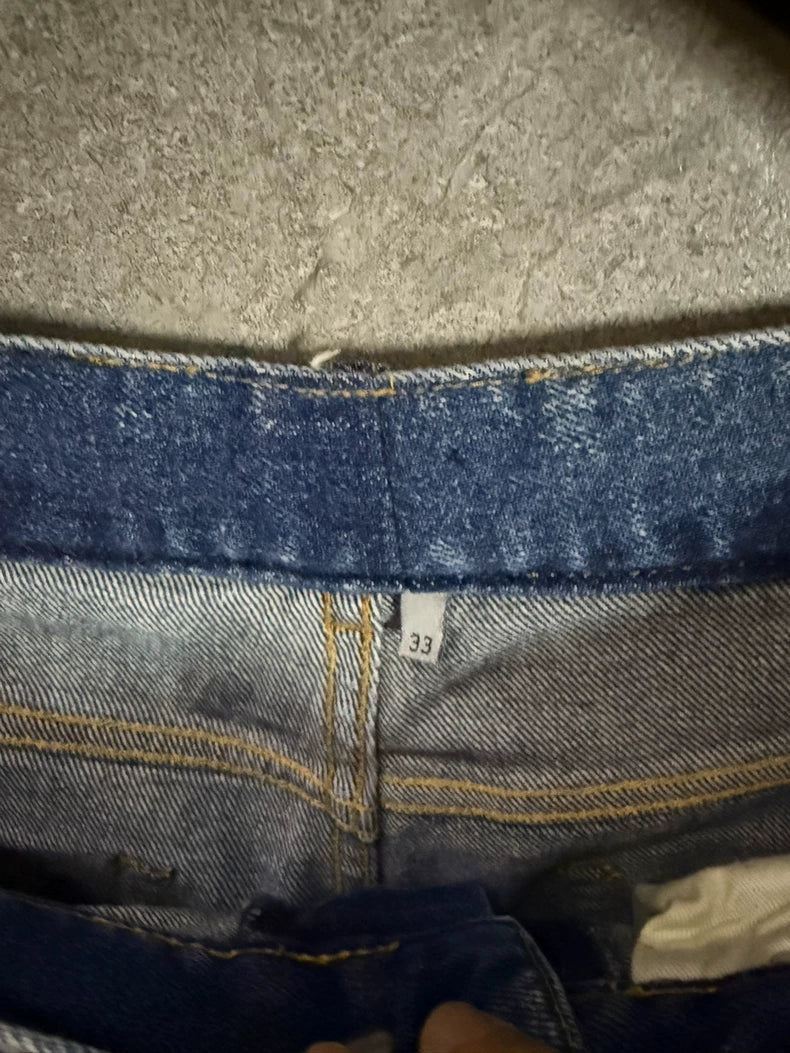 Dior Denim Pants with Colorful Embroidery